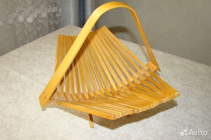 Фруктовница из дерева складная