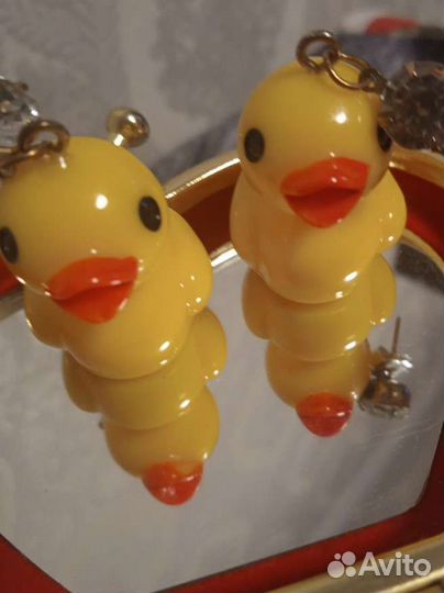 Серьги уточки
