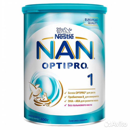 Сухая молочная смесь NAN 1 Nestle 400 г