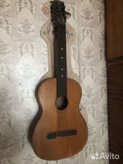 Акустическая гитара 7 струн фабрики Луначарского