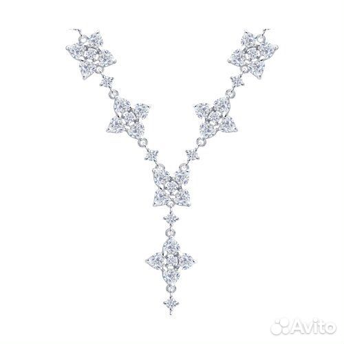 Колье sokolov из серебра, 94071202, р.35\40