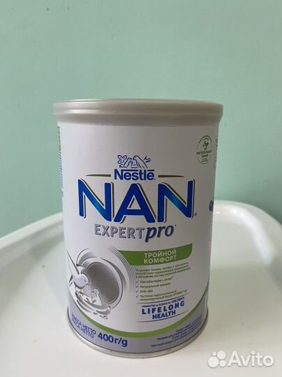 Смесь Нан Nan тройной кофморт 400г