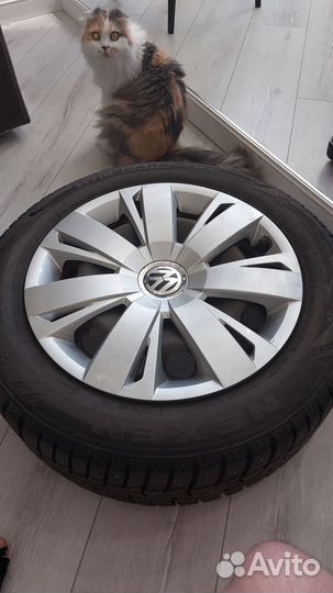 Продам колеса в сборе р 16 на volkswagen зимние