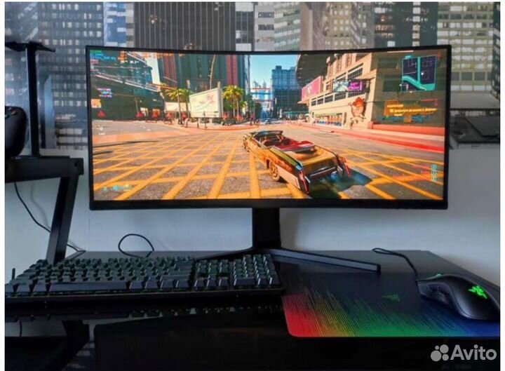 Монитор игровой изогнутый Xiaomi 200Гц (новый)