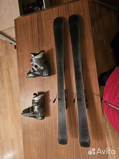 Горные лыжи head 117 см ботинки 35