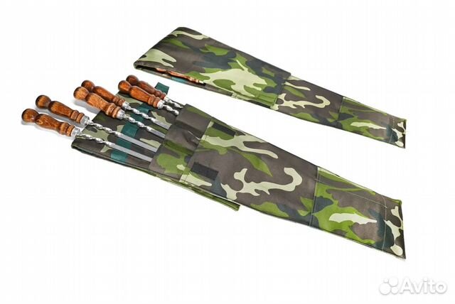 Шампуры 40см с чехлом нержавейка 3мм