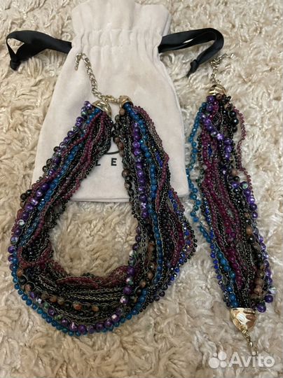 Колье с браслетом