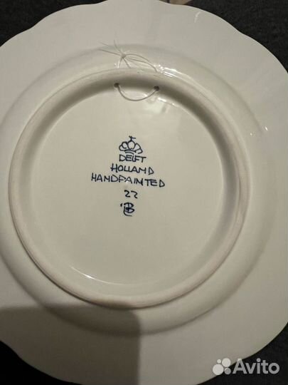 Тарелка с росписью (Голландия)
