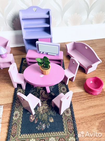 Мебель для кукольного домика дерево