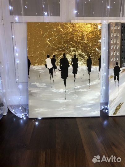 Картина абстракция интерьерная