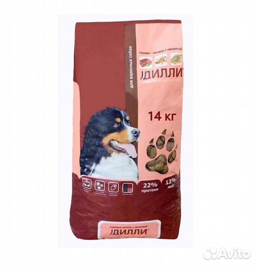 Корм для собак Дилли Говяжья печень с овсянкой