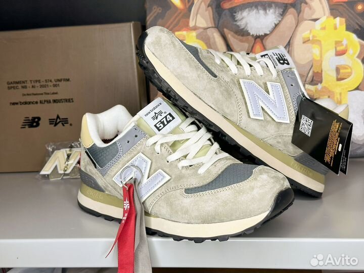 Alpha industries x New Balance 574 Оригинал