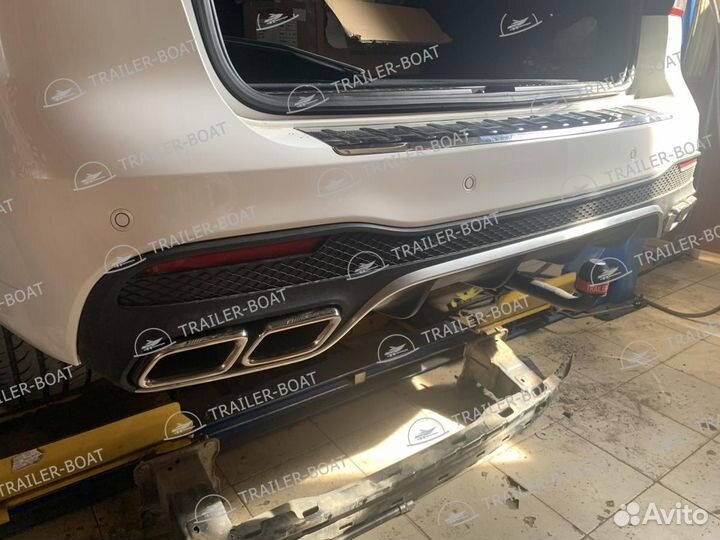 Фаркоп Mercedes-Benz GL (x164) 2005-2012, рама и крюк шар 50 мм, 45519