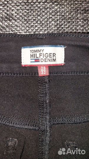 Джинсы чёрные Tommy Hilfiger skinny 44 размер