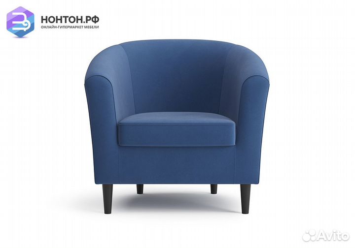 Кресло Вета велюр синий