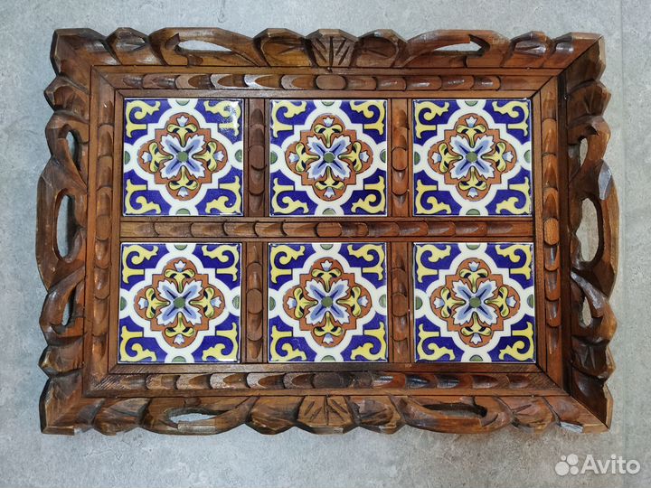 Поднос ручной работы 1960 г. Франция