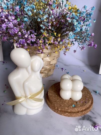 Набор формовых свечей Влюбленная пара