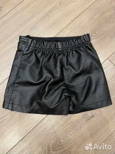 Юбка кожаная для девочки 116