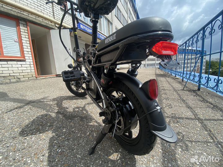 Электровелосипед складной 400W. 2 сиденья. 35км/ч