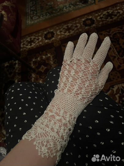 Перчатки женские вязаные