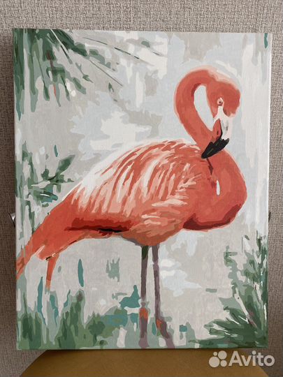 Картина фламинго