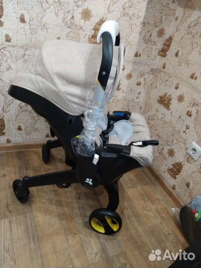 Коляска автолюлька foofoo новая (бежевый)