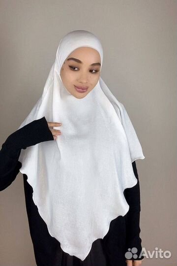 Химар хиджаб платок мокрый шелк