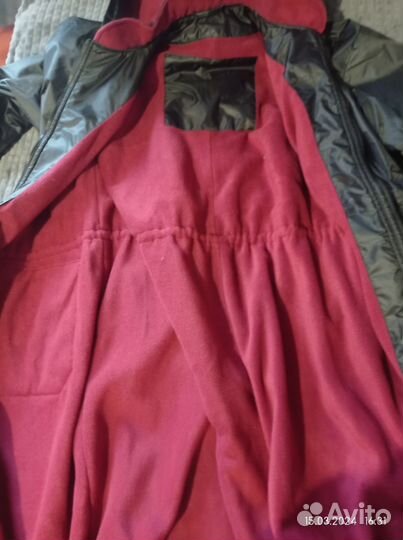 Плащ утеплённый