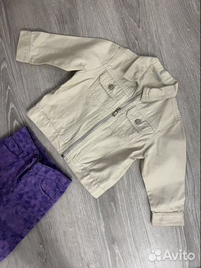 Джинсовая куртка + джинсы для девочки 86-92