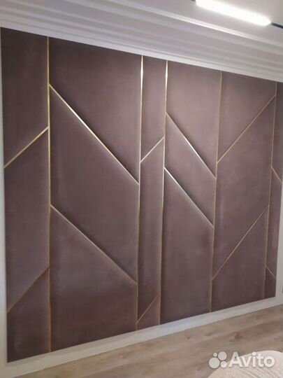 Мягкие стеновые панели с профилем