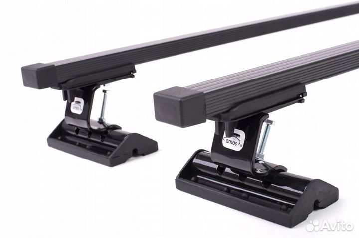 Багажник на крышу, дуги прямоугольные в пластике