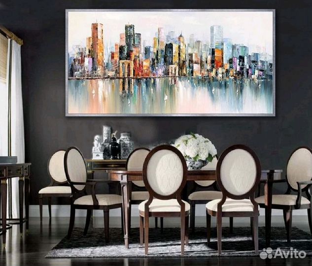 Городской пейзаж маслом. Большой выбор картин