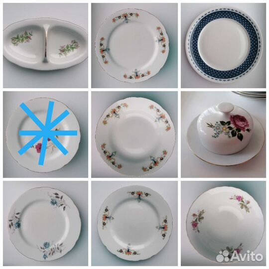 Салатник Тарелки Япония Польша гдр фарфор масленка