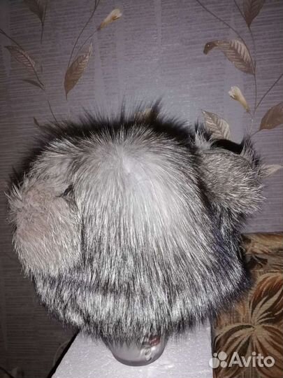 Шапка женская из чернобурки