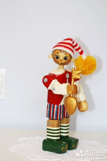 Буратино деревянная игрушка ручной работы