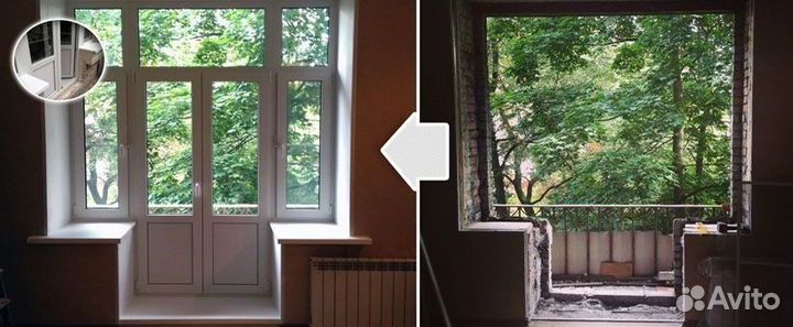 Балконный блок пвх