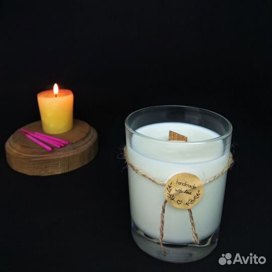 Ароматическая свеча ручной работы