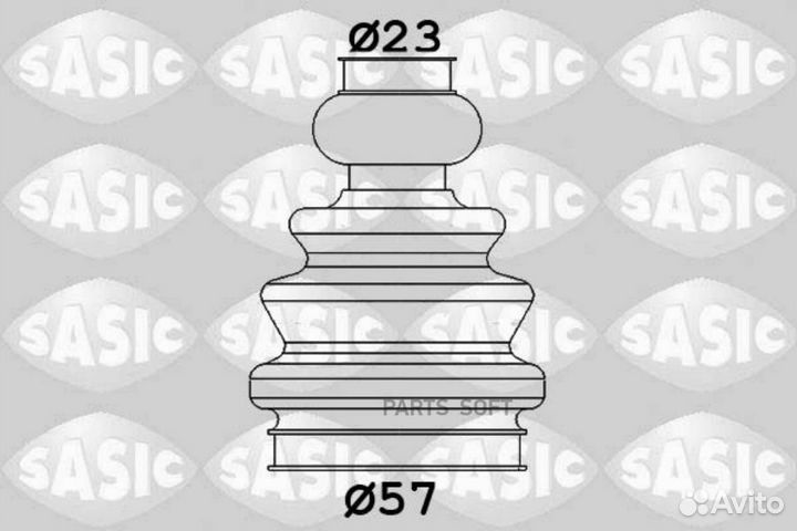 Sasic 1906097 Пыльник шруса (установ. комплект)