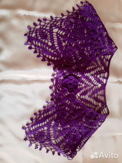 Вязаный воротник