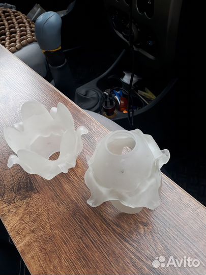 Плафоны для люстры стеклянные бу