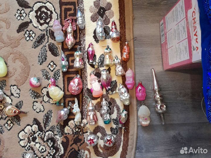 Ёлочные стеклянные игрушки СССР