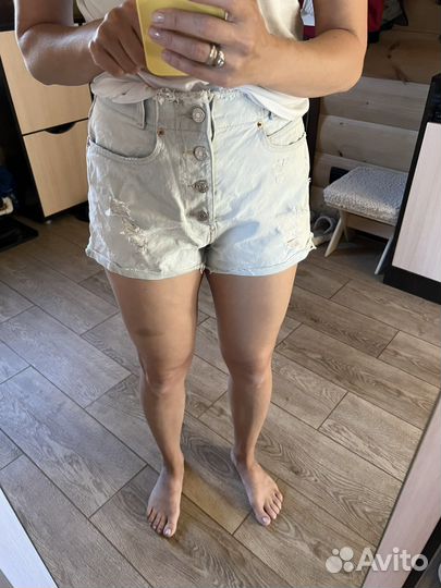 Джинсовые шорты 36 размер pull&bear