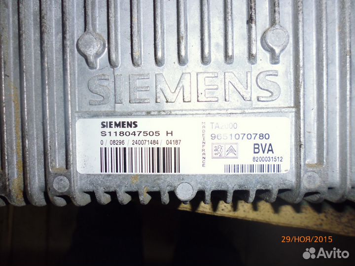 Пежо 307 контроллер АКПП