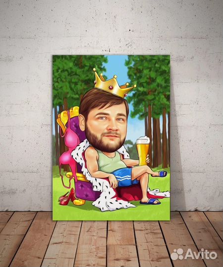 Шарж от художника - смешной подарок на др