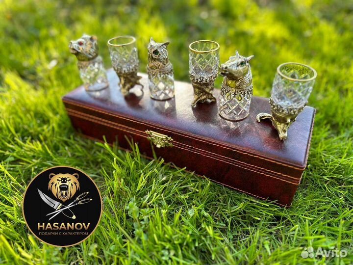 Рюмки перевертыши из хрусталя