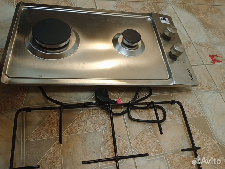 Двухконфорочная газовая плита Dexp