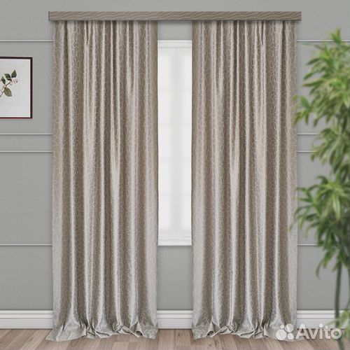 Шторы жаккард wlterra георгины