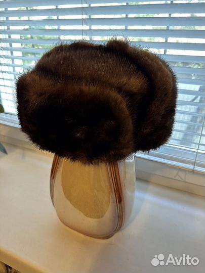Норковая шапка мужская