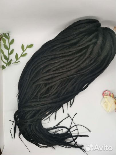 Дрэды гладкие Аида черные