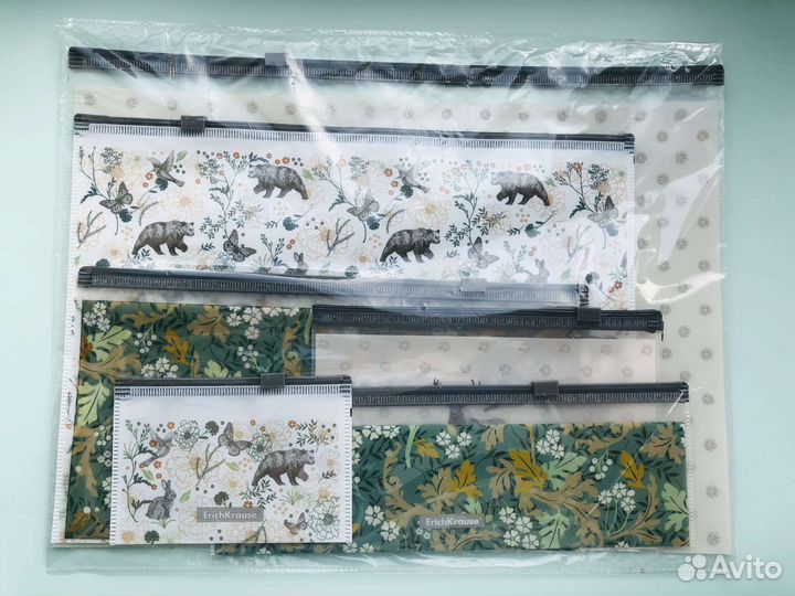Папка на молнии Erich Krause набор из 6 шт